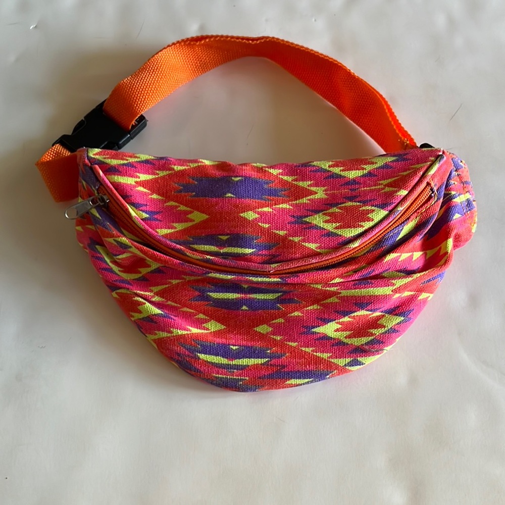 Trendy Orange Hipsack or Crossbody Bag